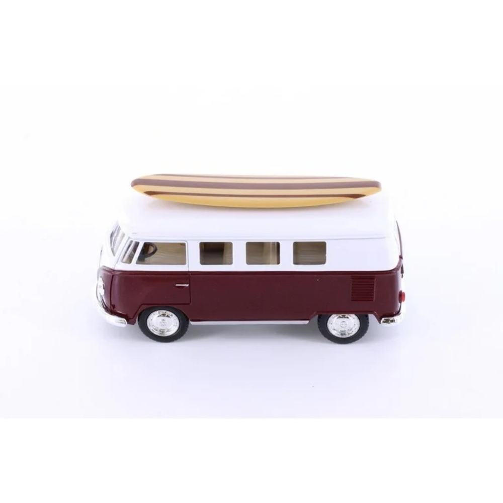 Diecast 1962 Volkswagen Classic Bus w/ Surfboard - Picture 9 of 11